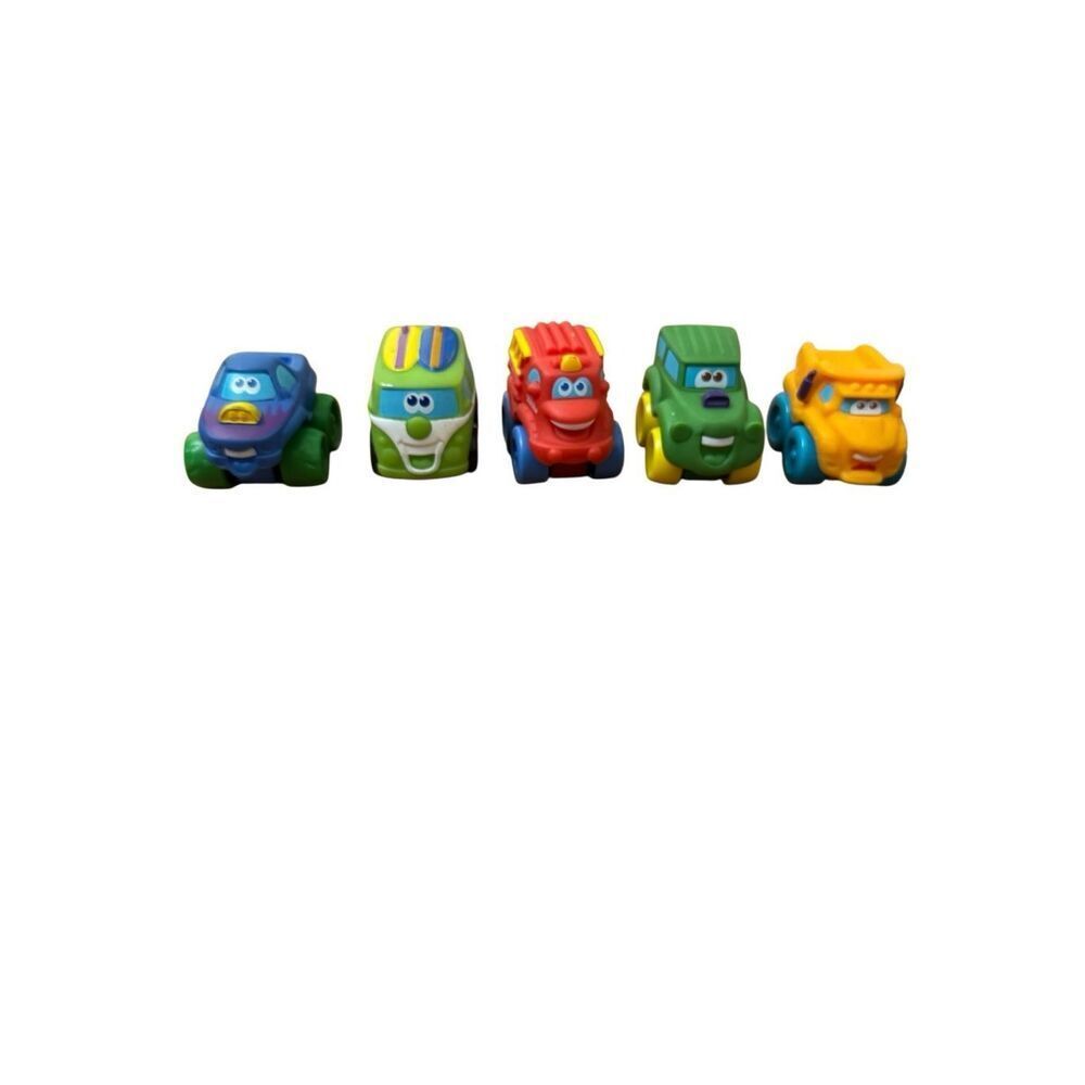Hasbro Tonka Chuck & Friends Lot of 5 Chunky Cars Van Dump Truck Fire Truck